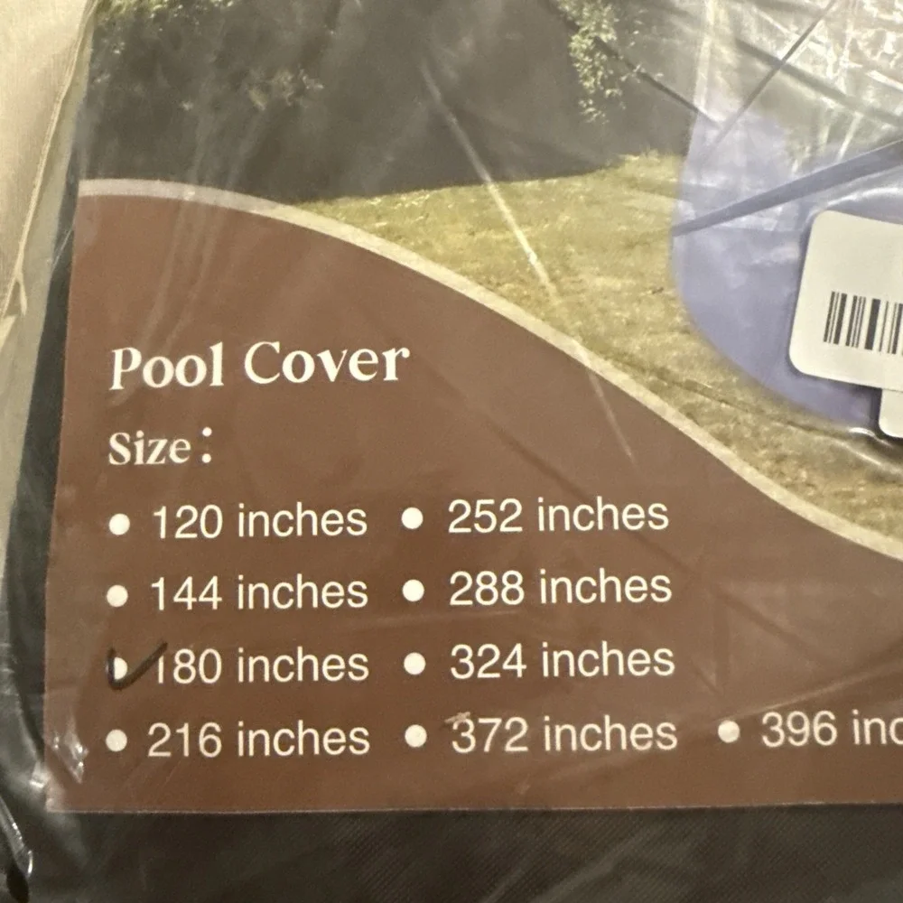iBirdie Outdoor Above Pool Cover 15 Ft Round Stock Tank All Weather‎ 180 inches